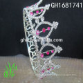 Novos designs rhinestone acessórios reais Nova tiara alta coroa